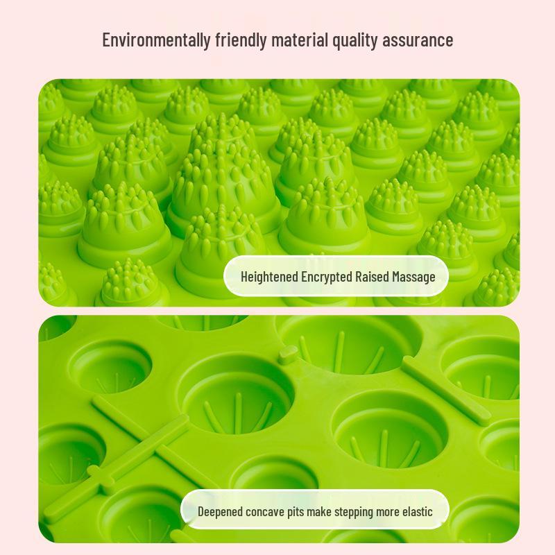 Children's Sensory Training Massage Mat - Soft Silicone Acupoint Press Plate for Finger and Foot Sole Massage.