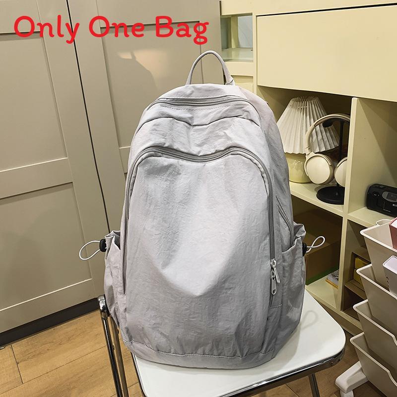 Minimalist Nylon Backpack For Women And Men With Laptop Compartment For School And Travel