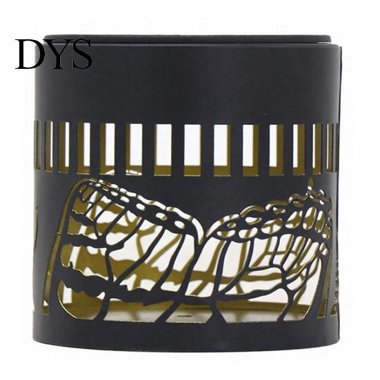 Wireless Wall Mounted Fixtures Solar Lights, Color Changing Outdoor Decorative Butterfly Projection Lamp, Powered Lights Waterproof Metal Fence Light