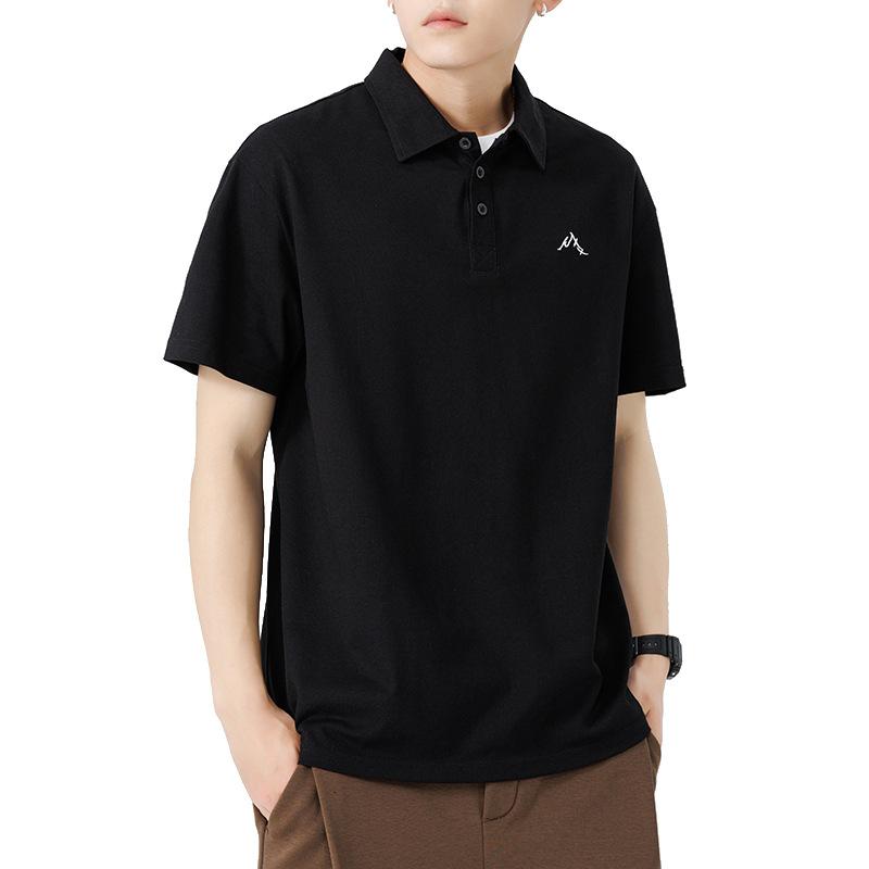 Men's Summer New Loose Short-sleeved POLO Shirt Men's Lapel Thin Short T-top
