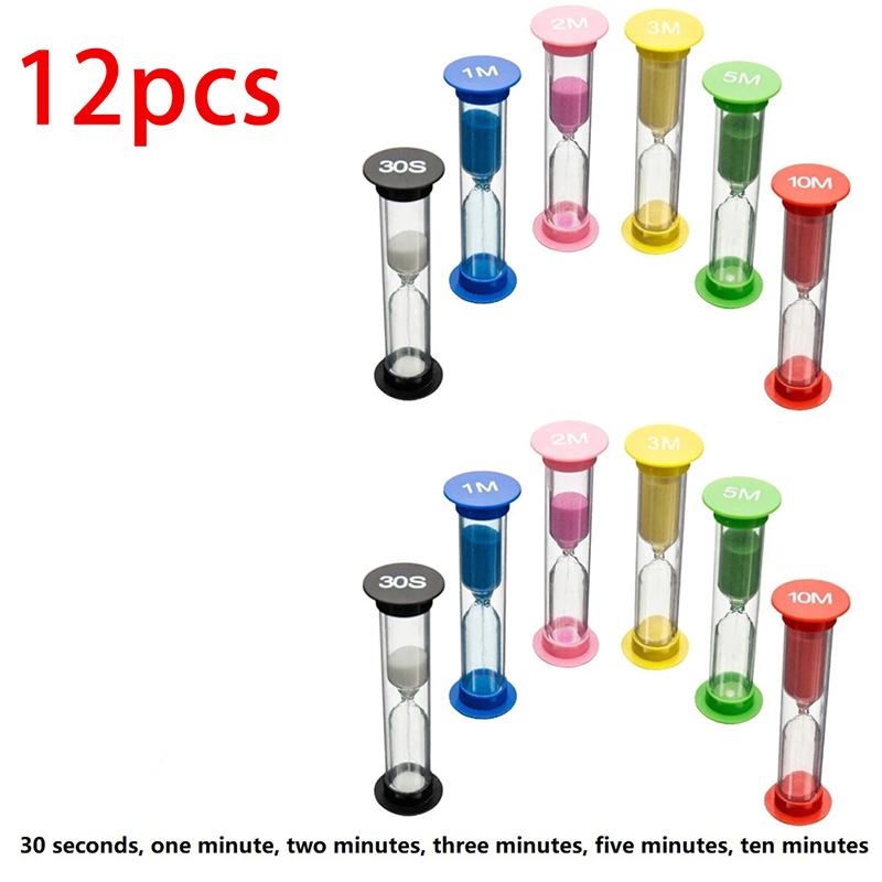 6PCS Sand Hourglass Teeth 2 Minutes Stitch Hourglass Child Tooth Brushing Hourglass Children s Sand Watch Teeth Brushing Timer