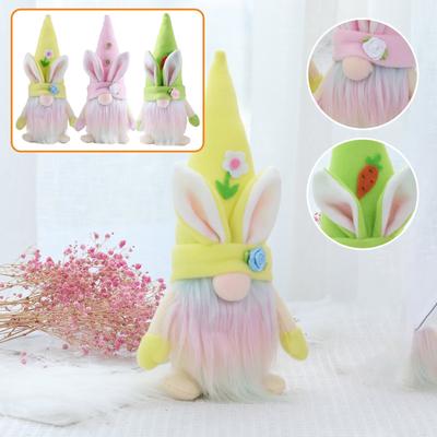 Easter Spring Rabbit Goblin Doll Gnome Fabric Faceless Doll Ornament