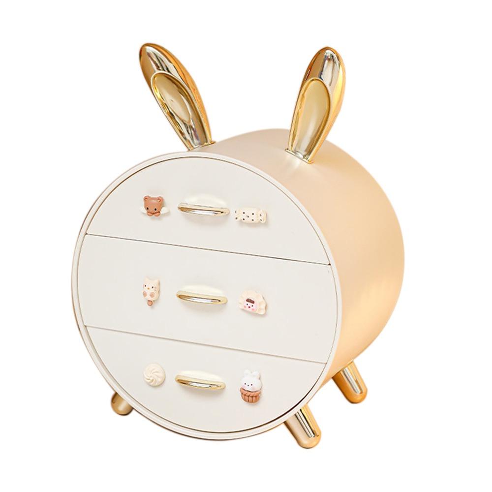 

Ящик для хранения детских заколок для волос, пластиковый органайзер для ювелирных изделий, настольный Gold-Style B