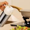 Two-in-one oil dispenser, stainless steel oil spray bottle, can be refilled with portable sprayer, suitable for baking, cooking,