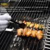 CMYK Barbecue Skewers, 6-Pack 13" Stainless Steel Grilling Skewers with Slider, Reusable Metal BBQ Shish Kabob Skewers Sticks