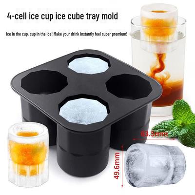 Silicone 4-Cavity Shot Glass Ice Mold