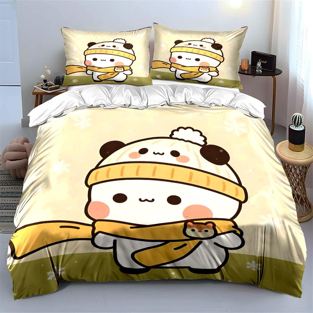 Cozy panda winter charm Bedding sets Duvet covers Pillowcases(1* Duvet Cover 2* Pillowcases without duvet insert)