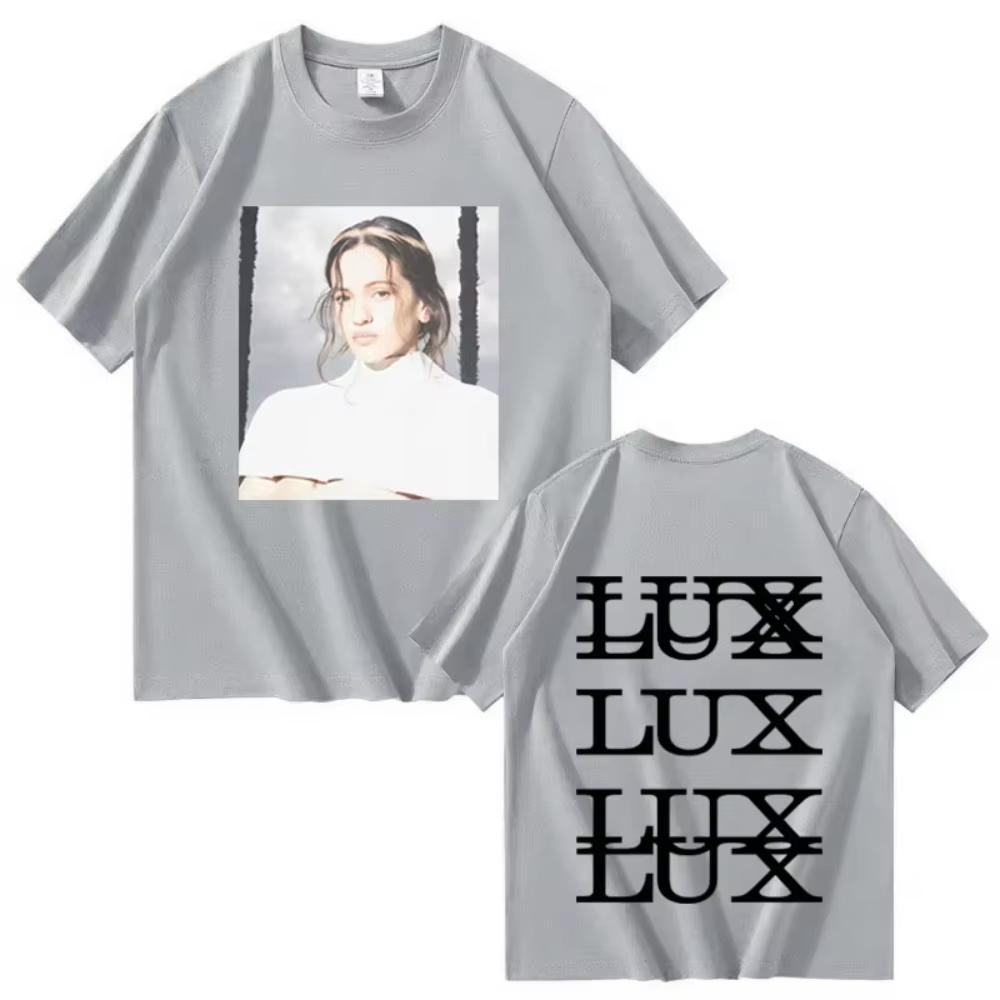 Rosalía LUX T-shirt Nuovo Album Harajuku Grafica Oversize Uomo Donna Manica Corta Top Moda Maschile Accogliente Musica Pop Streetwear