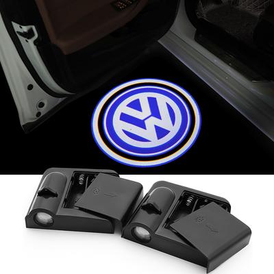 For B1 Car Door For Volkswagen Golf Passat Jetta Touareg Polo Sagitar Logo Welcome Light HD Wireless Courtesy Projector LED Accessories