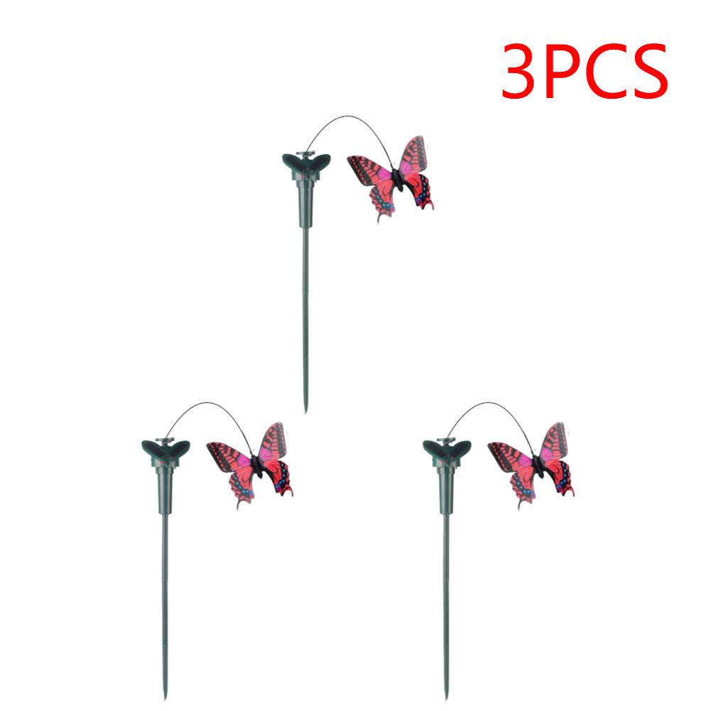 Solar Powered Flying Wobble Solar Flying Bird Butterfly Artificial Fake Hummingbird Dancing Fluttering Butterflies Garden Decor