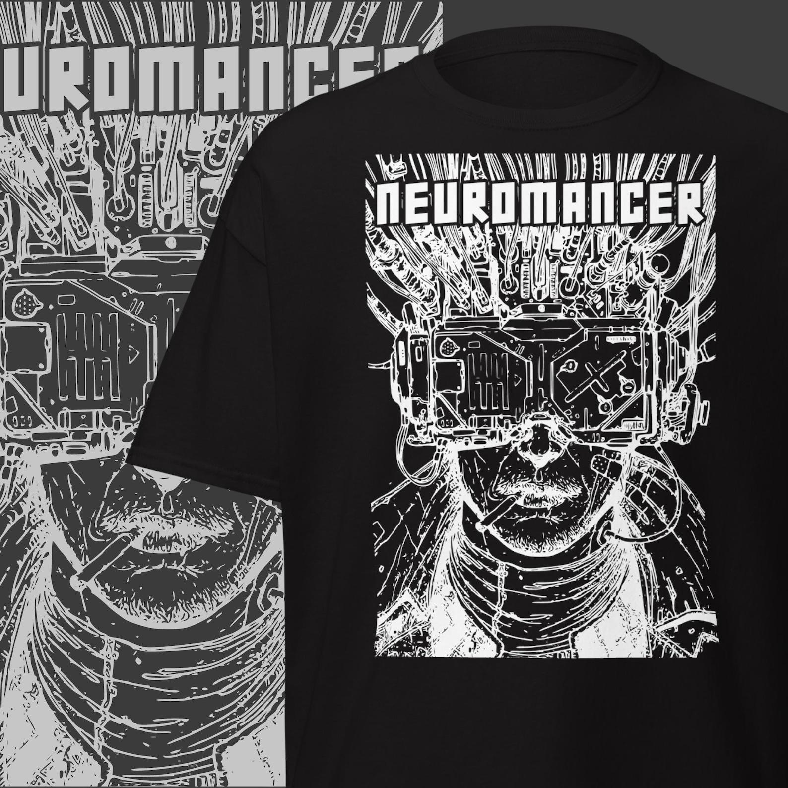 Neuromancer T-Shirt: Cyberpunk Sci-Fi Graphic Tee 2XL
