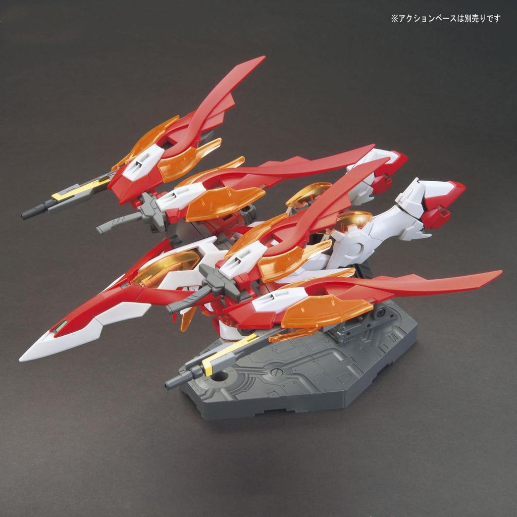 BANDAI SPIRITS HGBF Gundam Build Fighters Try Wing Gundam Zero Honoo Scale Plastic Model 1/144 Pre-Colored