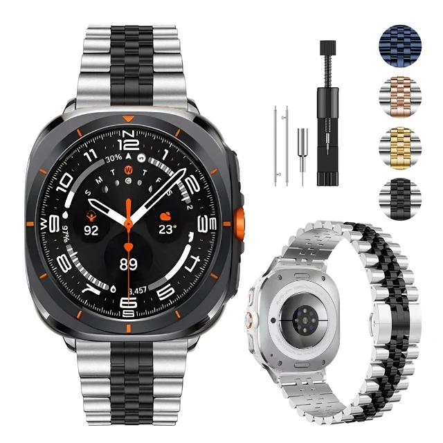 ONEMetal Band for Samsung Galaxy Watch Ultra Strap 47mm Bracelet Coorea for Samsung Galaxy Watch 8 44 40mm/8 Classic 46mm WatchbandMN