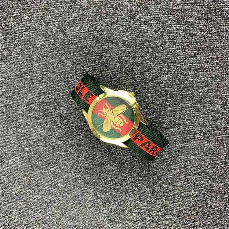 Female Sport Watch With Snake Tiger And Bee Embroidery Design For Daily Wear