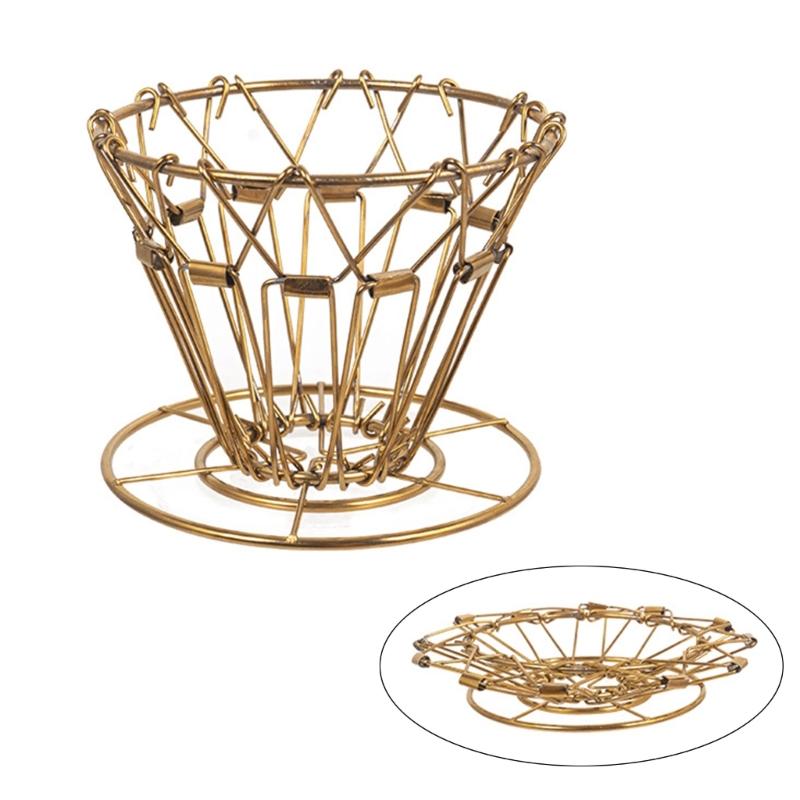 Foldable Coffee Dripper Reusable Coffee Filter Holder Manual Coffee Maker Funnel Coffee Drips Rack Brewing Accessory