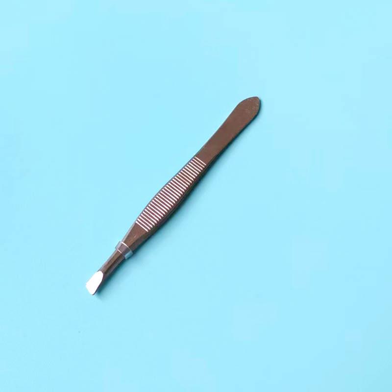 In Stock Stainless Steel Eyebrow Tweezers for Shaping and Plucking
