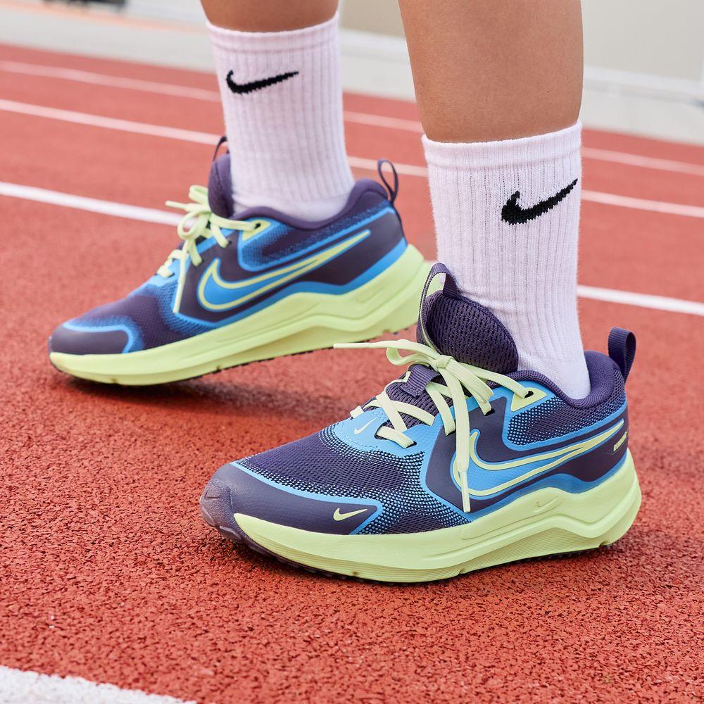 

Nike Cosmic Runner Dark Raisin Liquid Lime University Blue (GS) 38