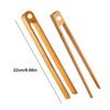 Food Tongs Kitchen Tongs for Serving with Magnets 2 Pieces Wooden Tweezers Grilling Accessories for Cooking Camping Buffet