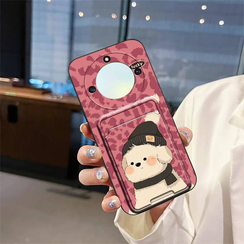 protective Silicone Phone Case For Huawei Honor X40 Graffiti Soft case Card bag Waterproof Durable Cartoon Anti-dust TPU