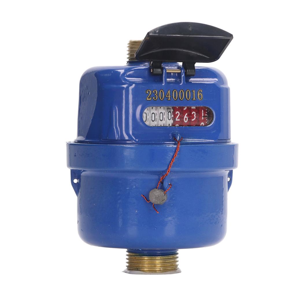 Positive Displacement Water Meter Brass Cold Water Flow Meter for Garden and Home 1 2inch Fitting