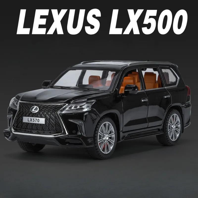 LGS2  Diecast 1/24 LEXUS LX570 Off Road Car Model Alloy Casting Toys Vehicles Kids Boys Gift Collective Home Decor Voiture Miniature