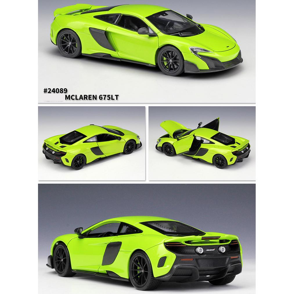 Welly 1:Modello di auto in lega McLaren 675LT in scala 24 Diecast Metallo Veicoli Giocattolo Modello di auto Collezione Alta Simulazione Regali per bambini