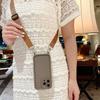 Crossbody Lanyard Soft Silicone Phone Case For iPhone Air 14 13 15 16 17 Pro Max 12 11 X XR XS 7 8 Plus SE 2020 Shockproof Cover