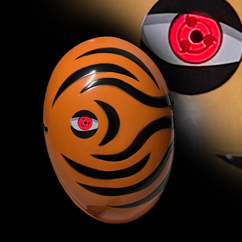 Leuchtender Uchiha Madara Obito Tobi Weiße Maske - Naruto Anime Halloween Requisite