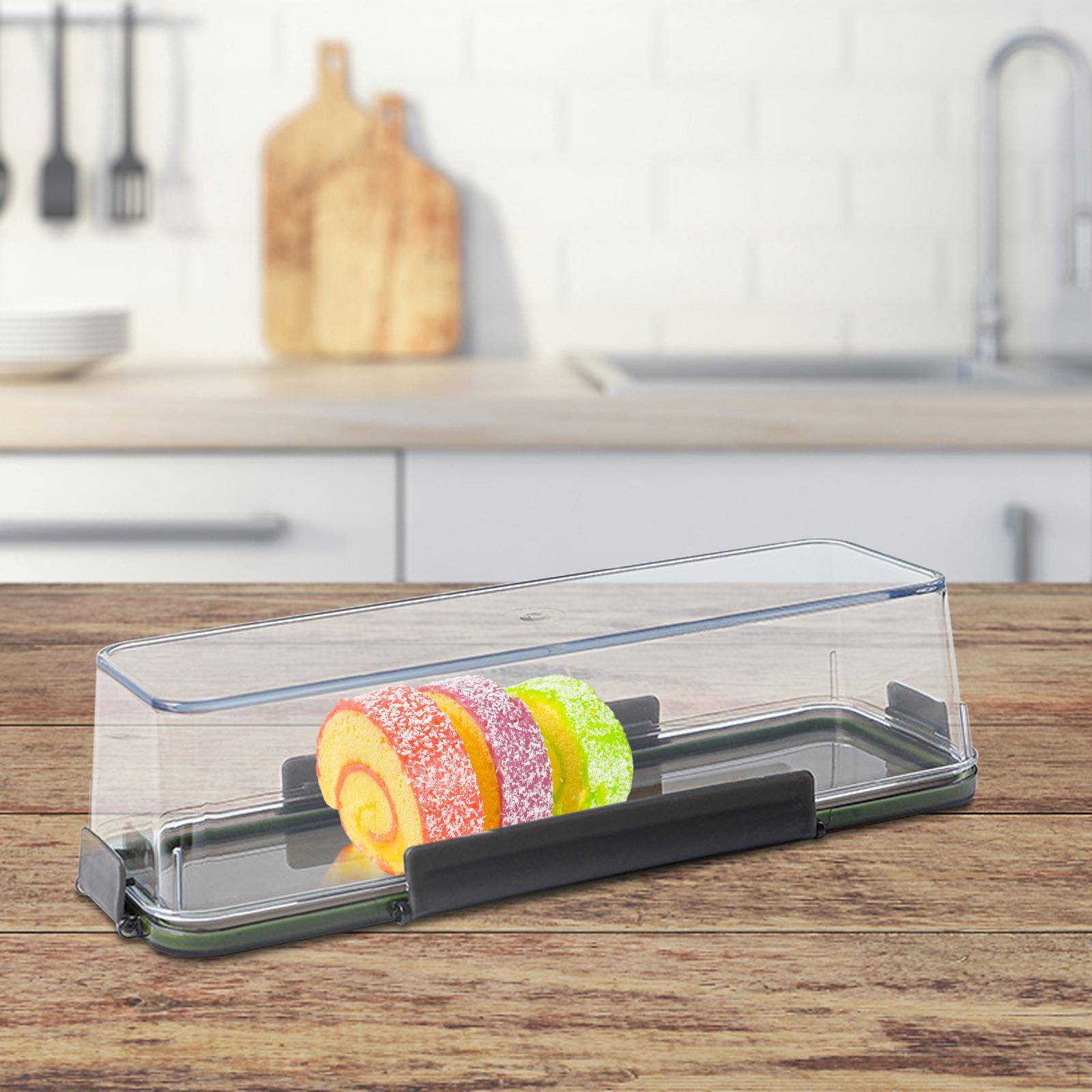 

Коробка для торта, подарочная, десертная, прямоугольная, для хранения свежих продуктов, многоразовая буханка хлеба, многоразовая упаковка 31x11x7.6cm