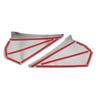 1Pair Carbon Fiber Style Rear Window Side Spoiler Wing Strip Protection Trim for Toyota C-HR CHR 2016-