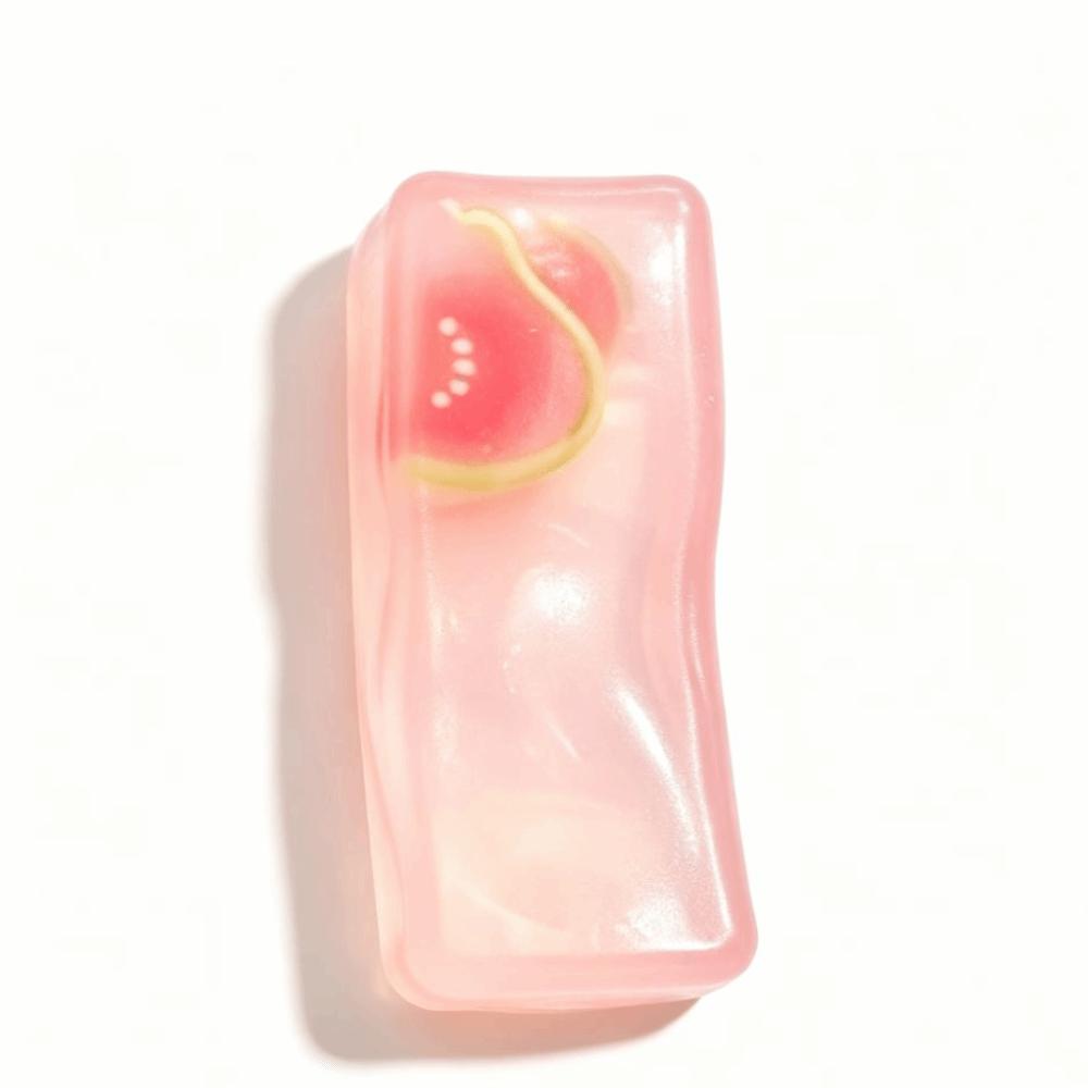 Transparent Reduce Pressure Toy Kawaii Fruit Ice Cube Squishy Toy Fruit Ice Cube Toy Desk Decor