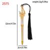 Swords Design Alloy Bookmarks With Decorative Tassels Martial Arts Inspired Metal Lightweight Book Marker