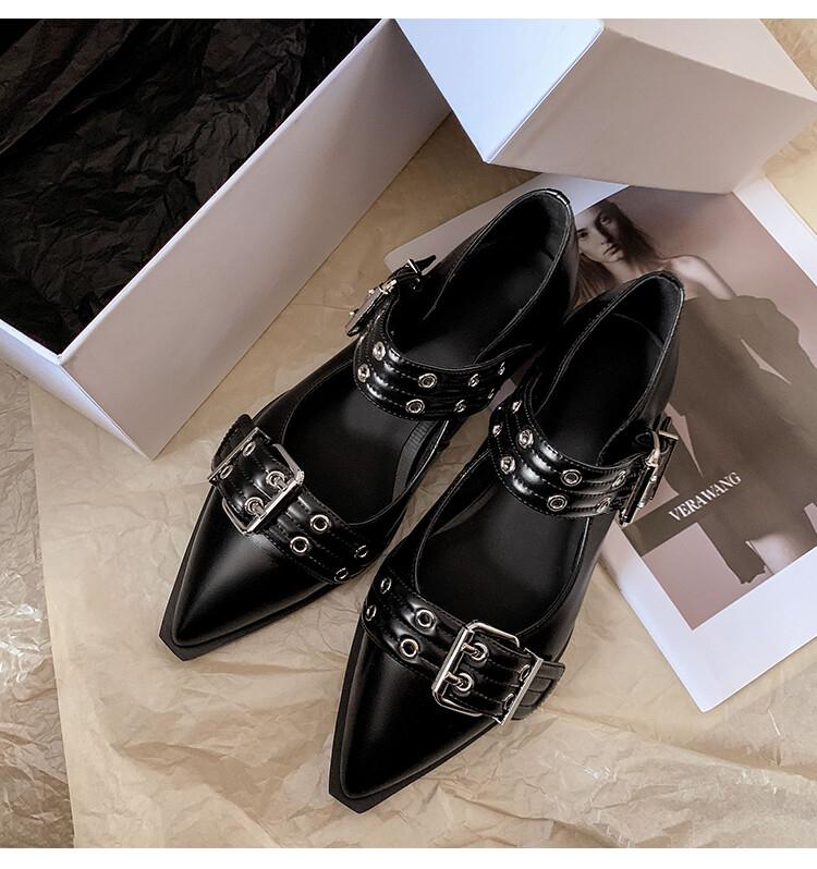 Fashion Women Flat With Shoes 2024 Designer Luxury Buckle Fashion Ladies Flats Shoes Slingback Pointed Toe Casual Female Sandals Mules