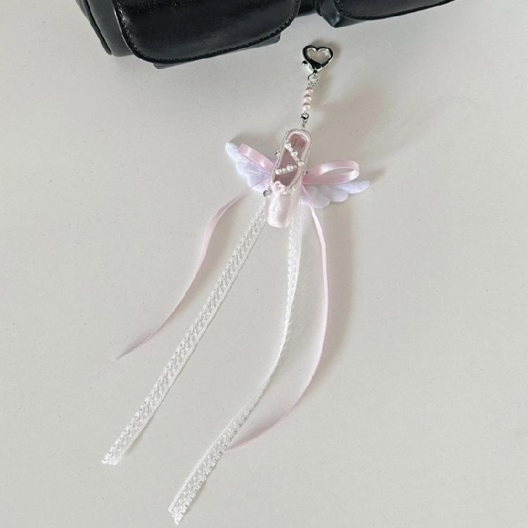 Angel Theme Sturdy Keyring Cloth Metal Blend Decorative Charm For Keys Backpacks Gift Giving