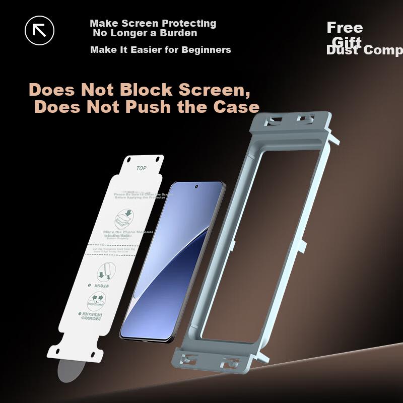 2-Pack Instant Adhesive Full Glue Ice Ceramic Screen Protector for Xiaomi 15 Pro/S Pro, Xiaomi 15 Ultra Hydrogel Film, Non-Tempered, No Black Edges