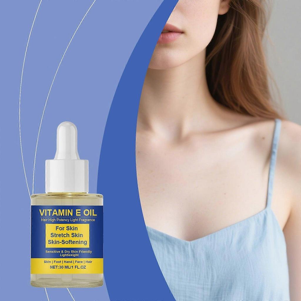 Vitamin E Oil Is Gentle, Hydrating, Refreshing And Moisturizing. It Provides Daily Comfort And Nourishment For The Face, Hands And Feet, And Hair Care