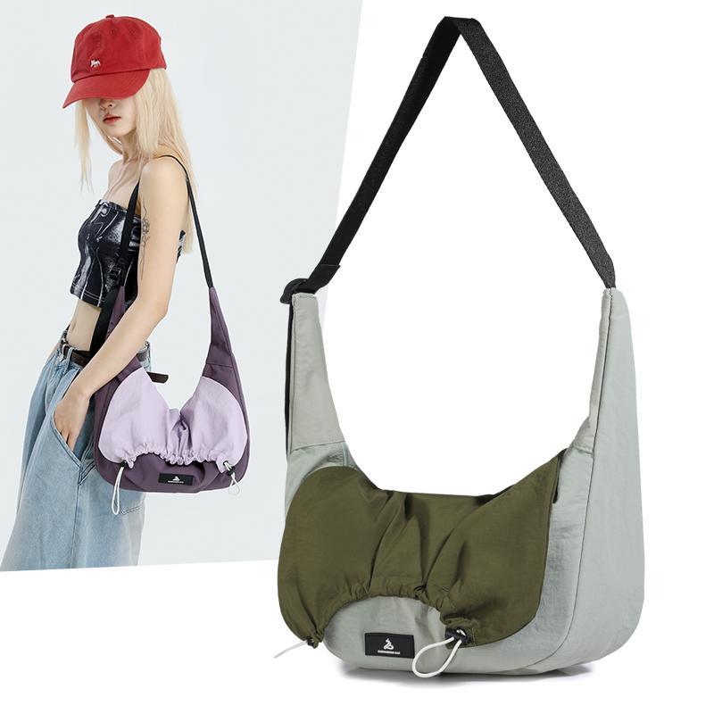 Nylon Bag Women's Lightweight Large Capacity Crossbody Bag Commuter Shoulder Bag