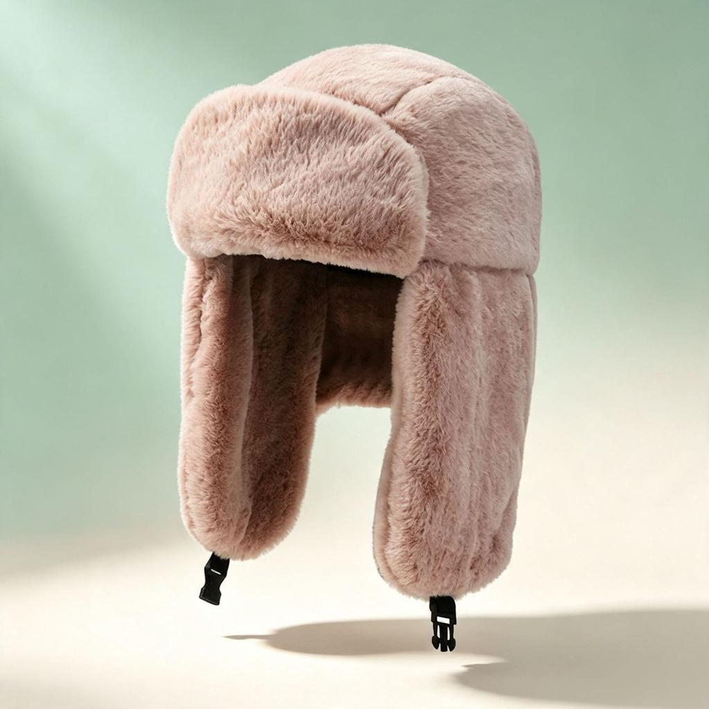 Hat Winter Thickened Plush Ear Protector Lei Feng Hat Men's and Women's Warm Windproof Cycling Outdoor Fashion Hat