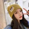 Women's Autumn and Winter Warm Knitted Hat Korean Fashion Japanese Solid Color Warm Hat