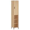 Highboard in Sonoma Oak Finish 34.5 x 34 x 180 cm Particleboard