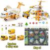 Airplane Model Car Aircraft Rail tracks car Miniature Planes Children's Toys indoor Games Vehicle Toy Christmas for Boys Girls
