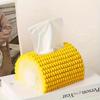1PC Corn Design Tissue Box Holder Durable Plastic Home Decor for Living Room Dining Table Unique Storage Organizer Tissue Holder