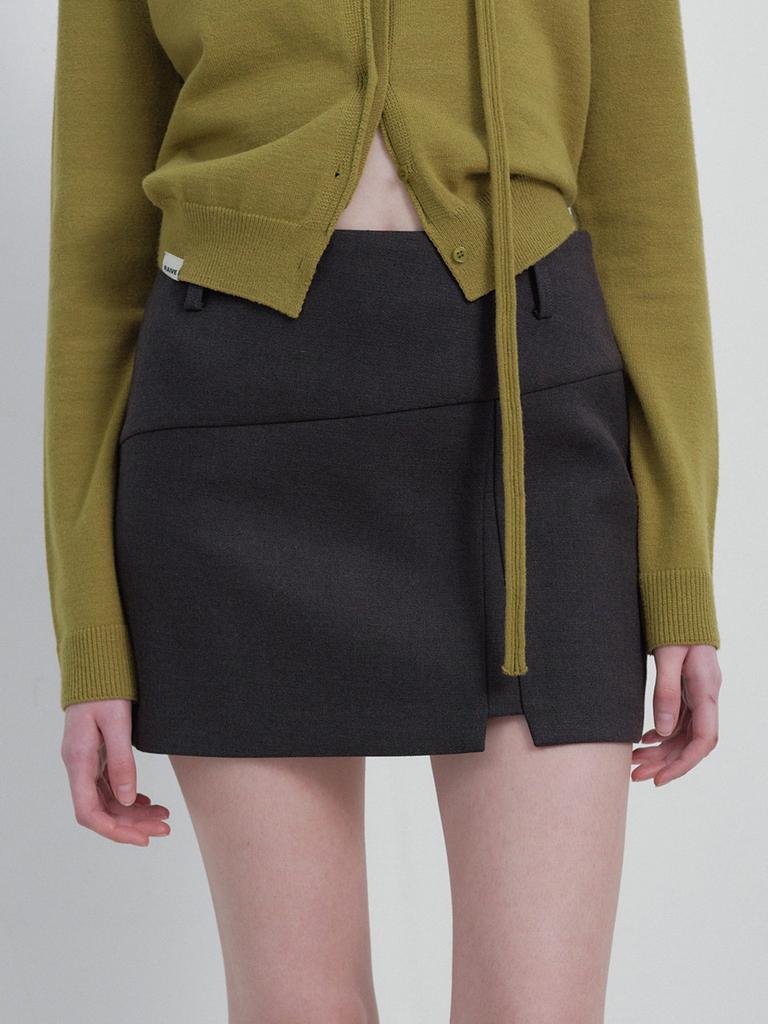 Leibeu Slit Detail Mini Skirt Vw6Ss200_2Color