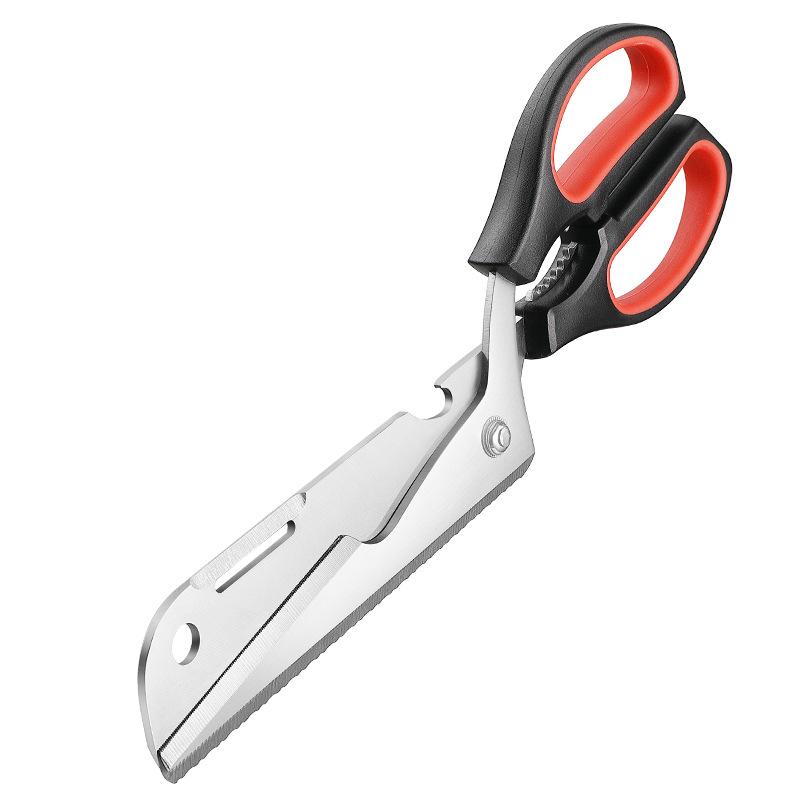 

Кухонные ножницы для барбекю с зубчатым краем, съемные острые ножницы для резки мяса, курицы, костей и индейки