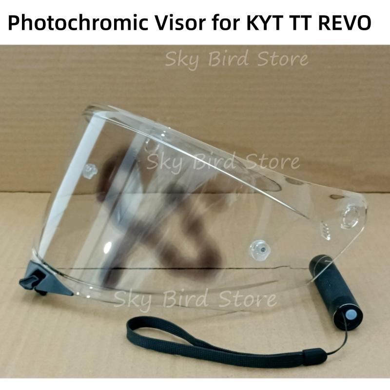 Visiera per Caschi da Moto KYT TT REVO Lente di Ricambio Scudo Parabrezza Vetro Occhiali Accessori Casco Moto Visiera