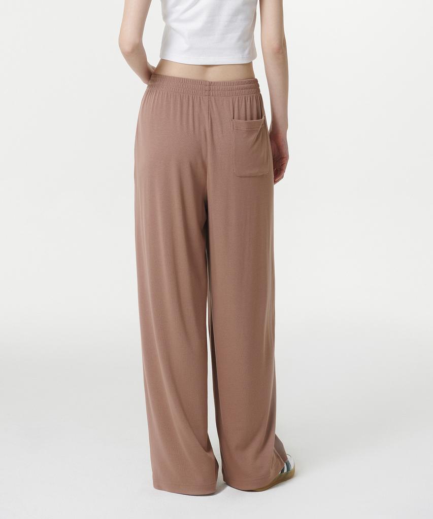 MUSINSA STANDARD WOMAN Women'S Soft Jersey Wide Lounge Pants [Rose Brown]