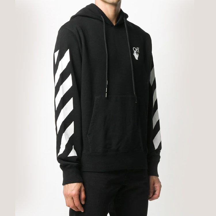 OFF WHITE Diagonal Stripes Hoodie OMBB034F20FLE0091001