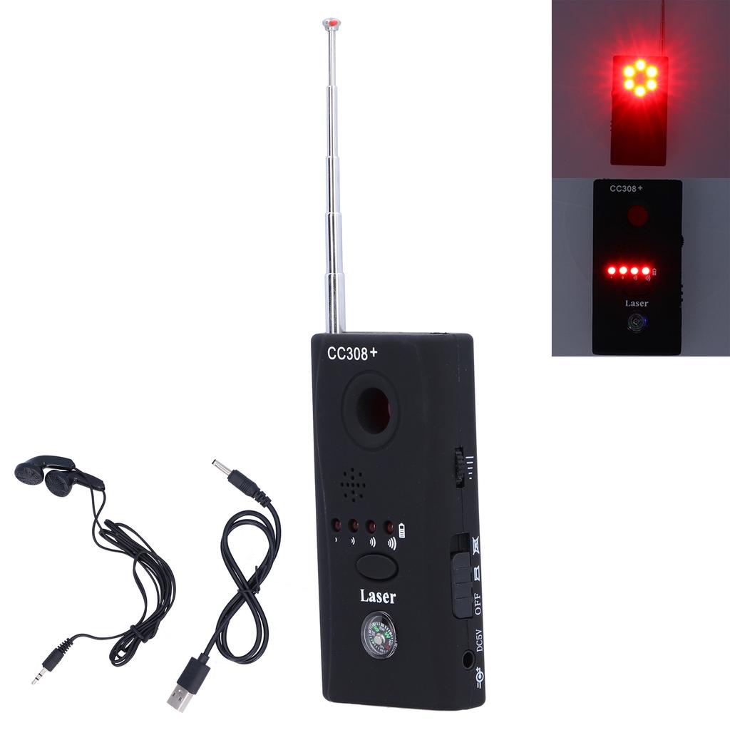 Wireless Camera Wired Detector Bug Eavesdropping Scanner Finder for Hotels Restrooms Dressing Room