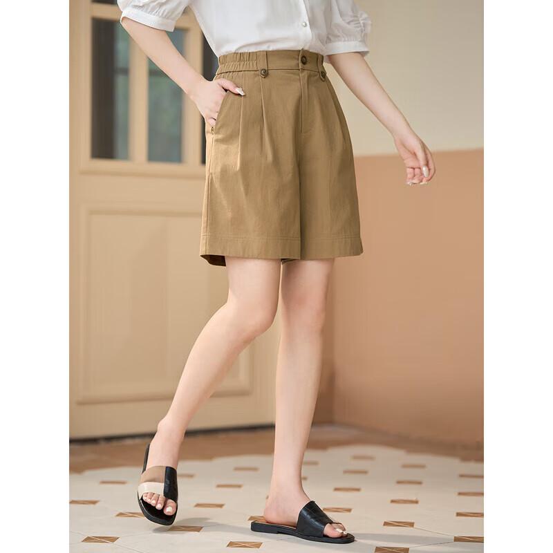 INMAN High-Waist Relaxed-Fit Shorts