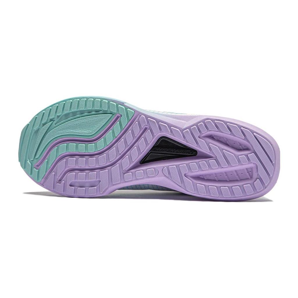 LiNing Youth Sports Trend Durable Lightweight Rebound Low-Top Running Shoes Kids sneaker White Purple YKFS098-6